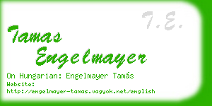 tamas engelmayer business card